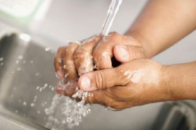 Infection through water in a water supply