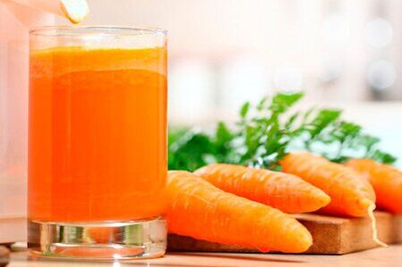 Carrot juice for little worms
